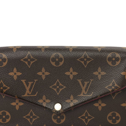 Louis Vuitton Monogram Pochette Felicie Chain Wallet  Fuchsia 7 of 9
