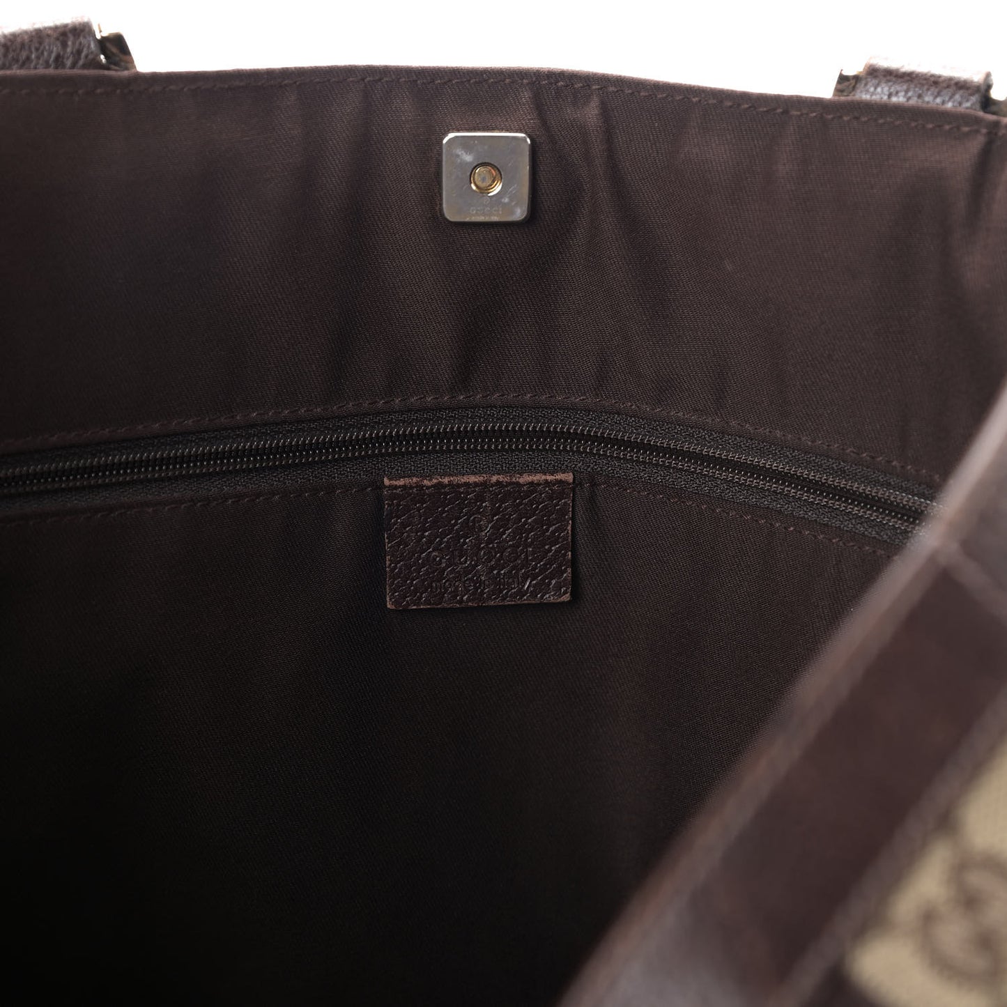 Monogram Large Abbey Tote Dark Brown