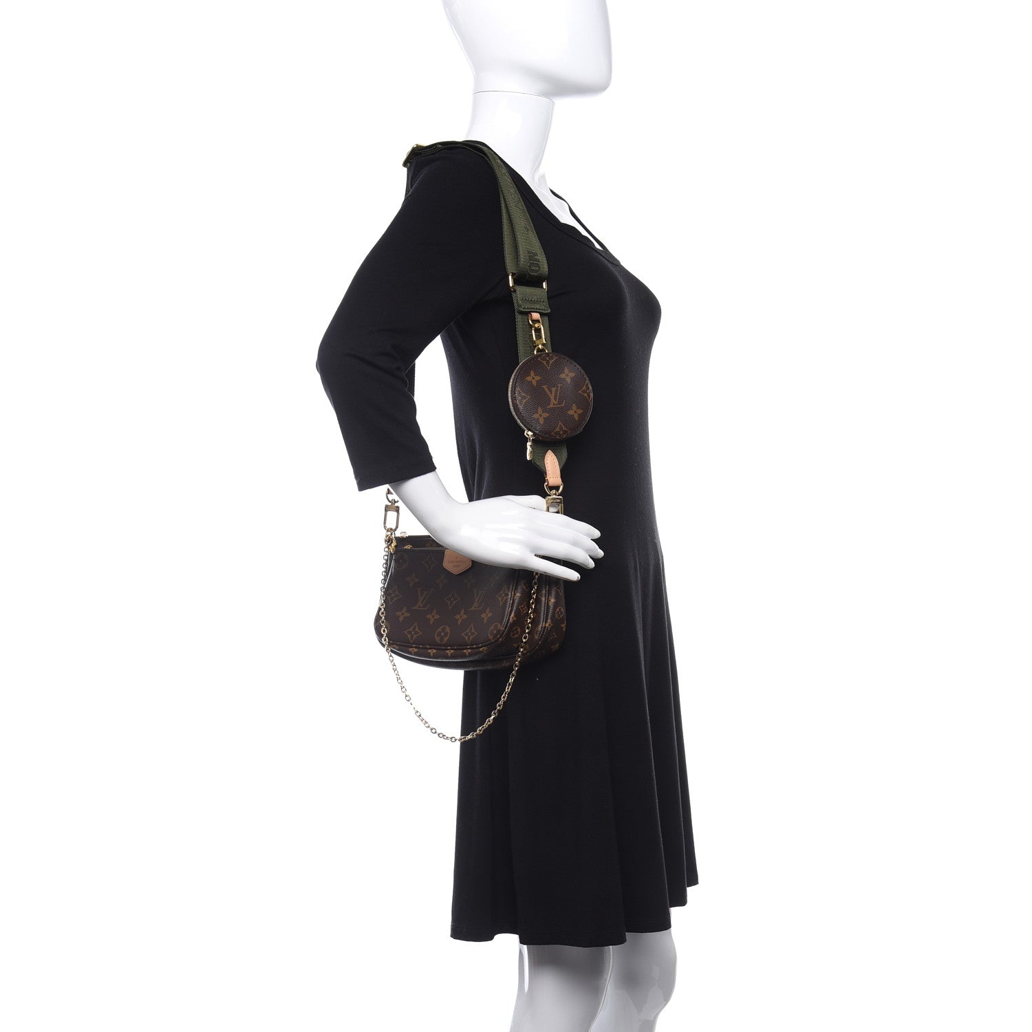 Louis Vuitton Monogram Multi Pochette Accessories Kaki 2 of 7