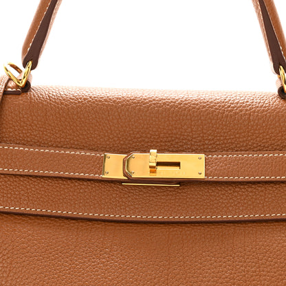 Hermes Togo Kelly Retourne 35 Gold 7 of 12