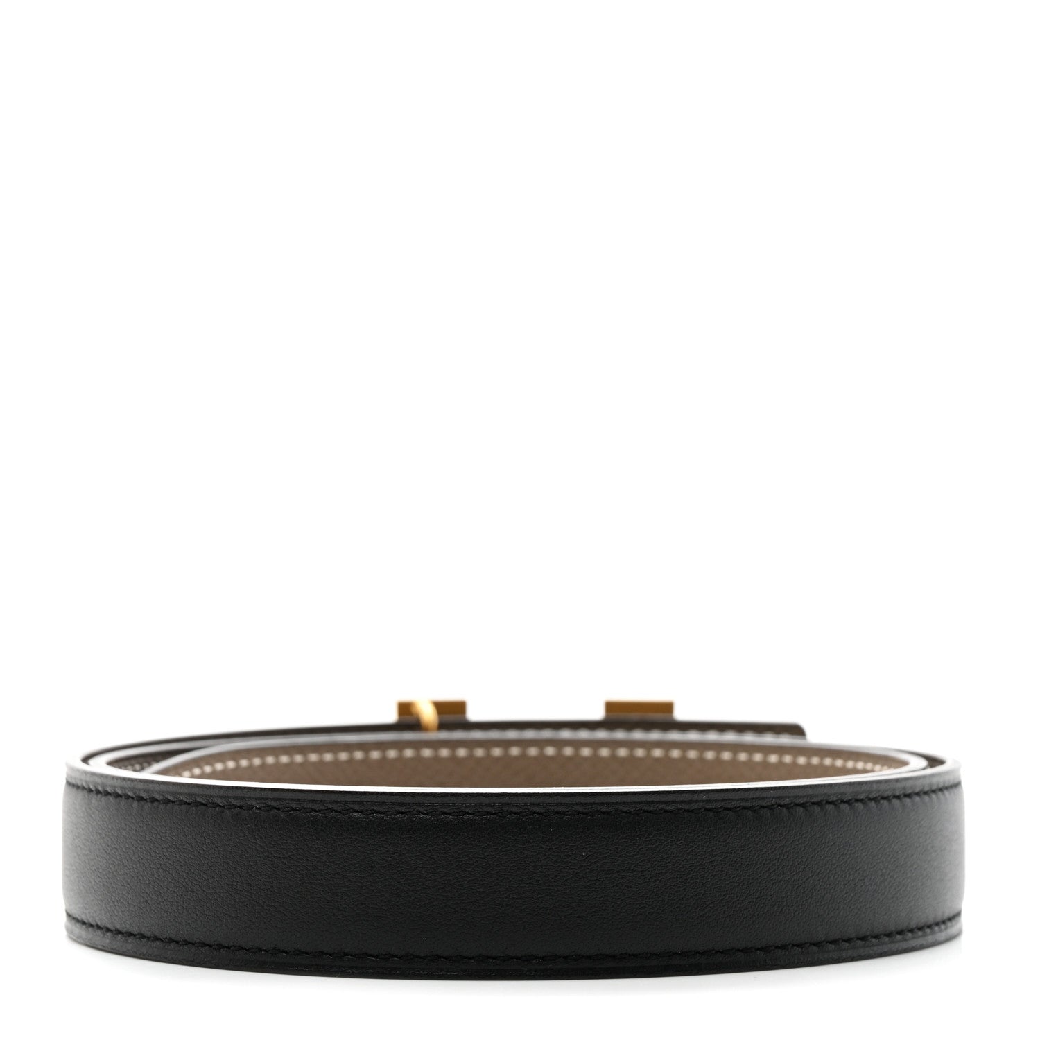 Hermes Swift Epsom Constance H Belt 75 30 Black Etoupe 2 of 6