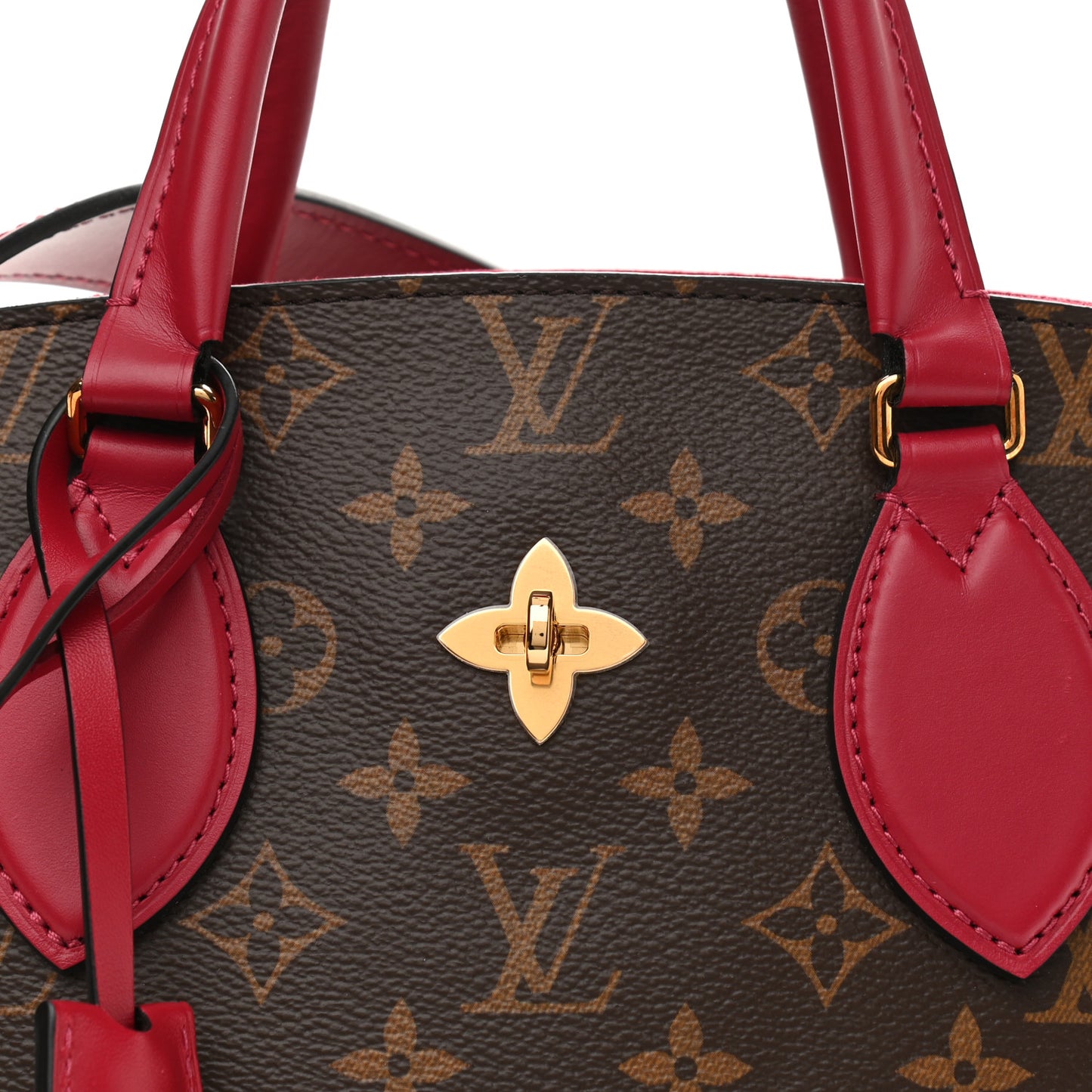 Monogram Flower Zipped Tote PM Lie de Vin