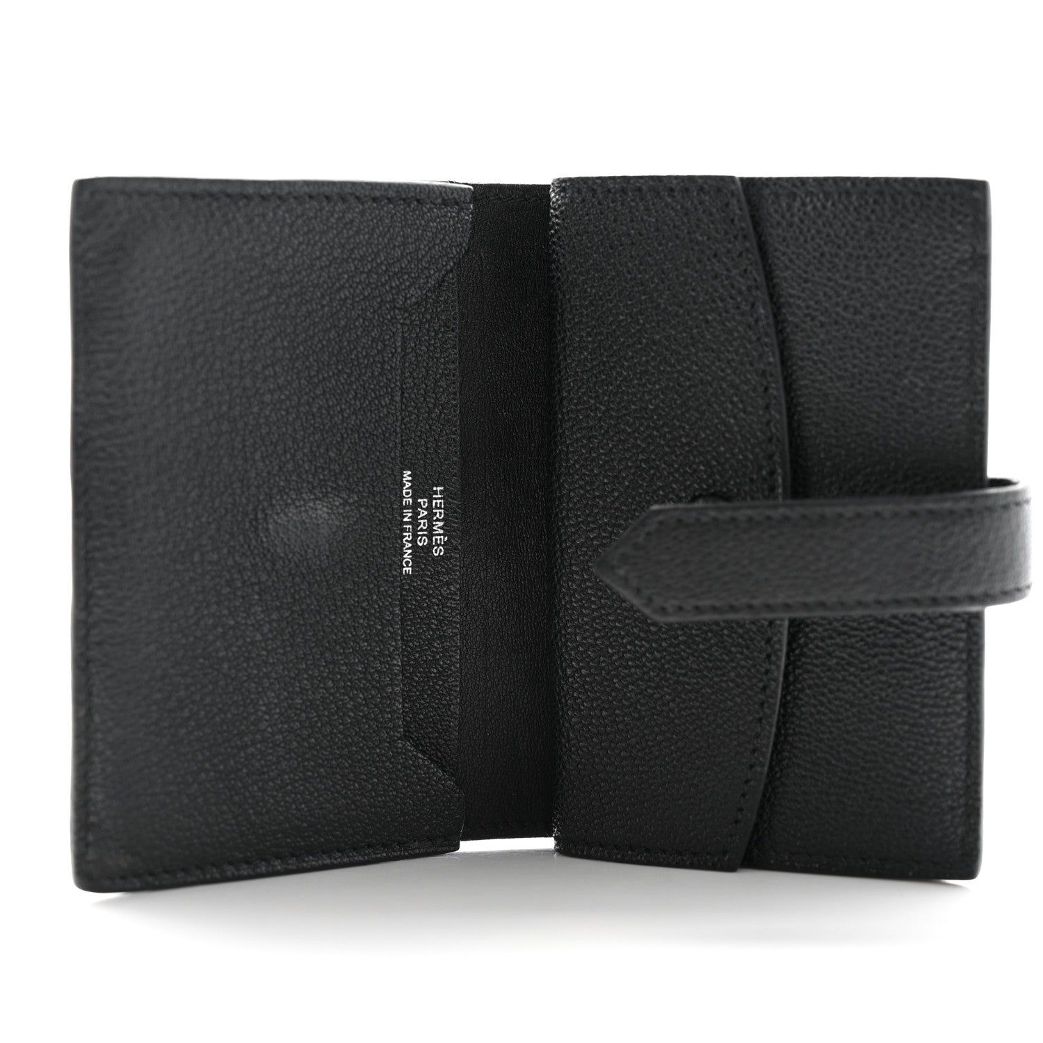 Hermes Chevre Mysore Mini Bearn Wallet Black 5 of 8