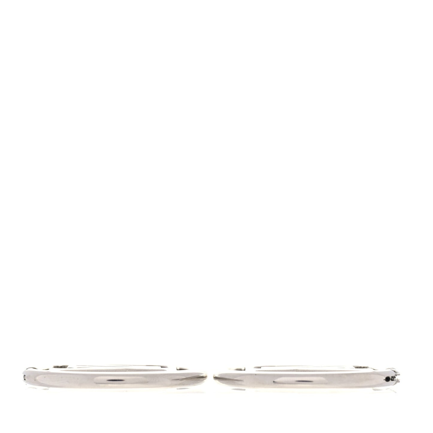 Palladium Louise Hoop Earrings Silver