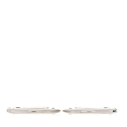 Louis Vuitton Palladium Louise Hoop Earrings Silver 2 of 3