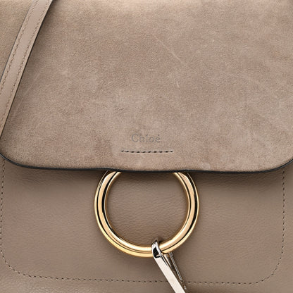 Chloe Suede Calfskin Medium Faye Backpack Motty Grey 8 of 10
