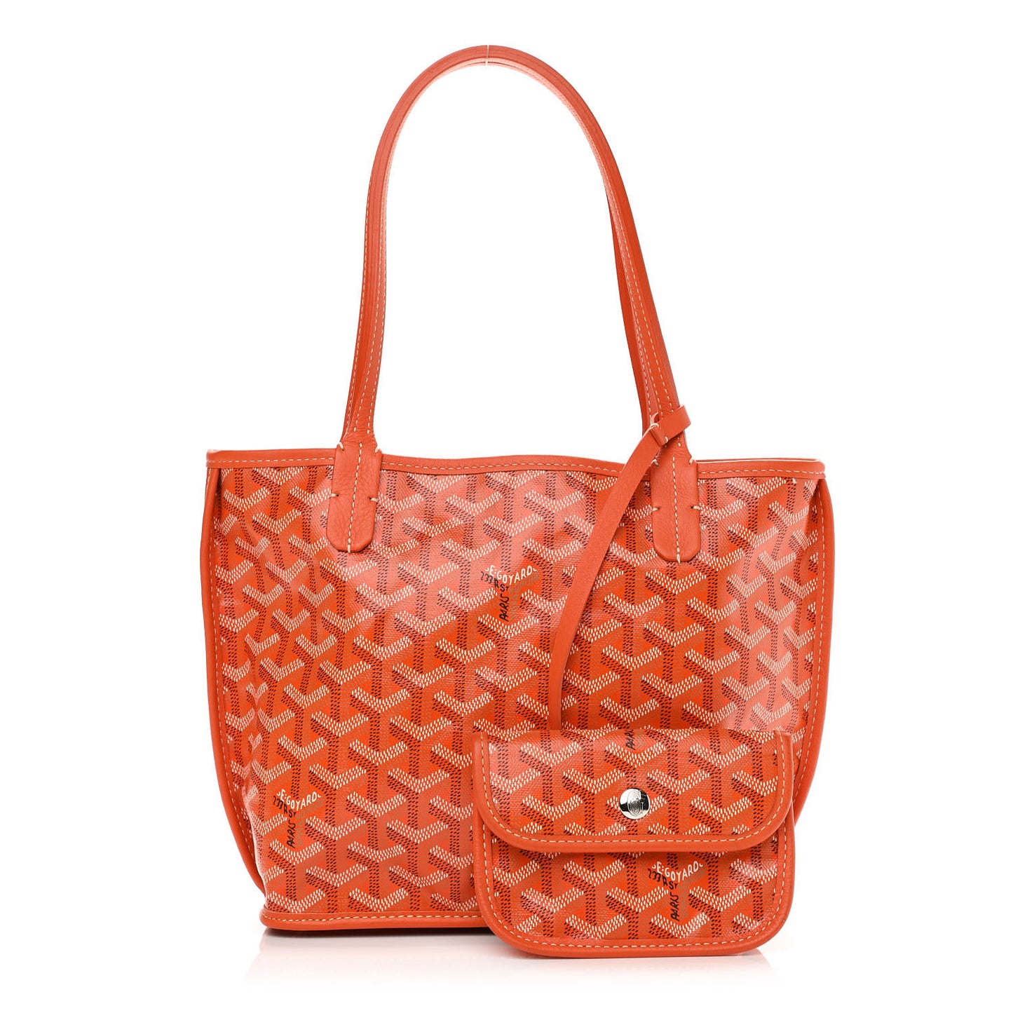 Goyardine Reversible Mini Anjou Orange