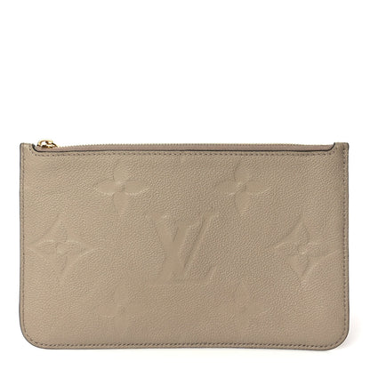 Louis Vuitton Empreinte Monogram Giant Neverfull MM Pochette Tourterelle 1 of 7