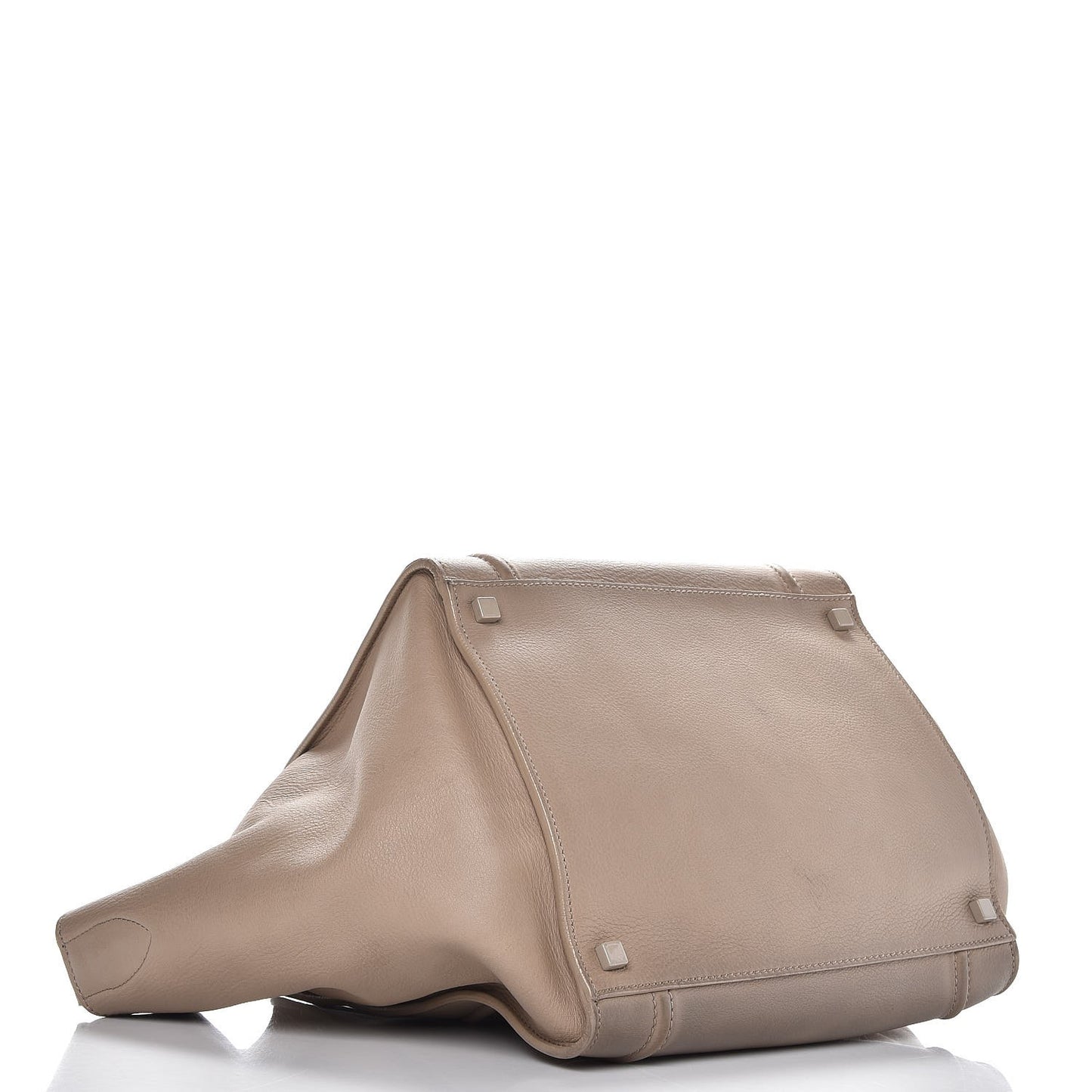 Supple Calfskin Medium Phantom Luggage Beige