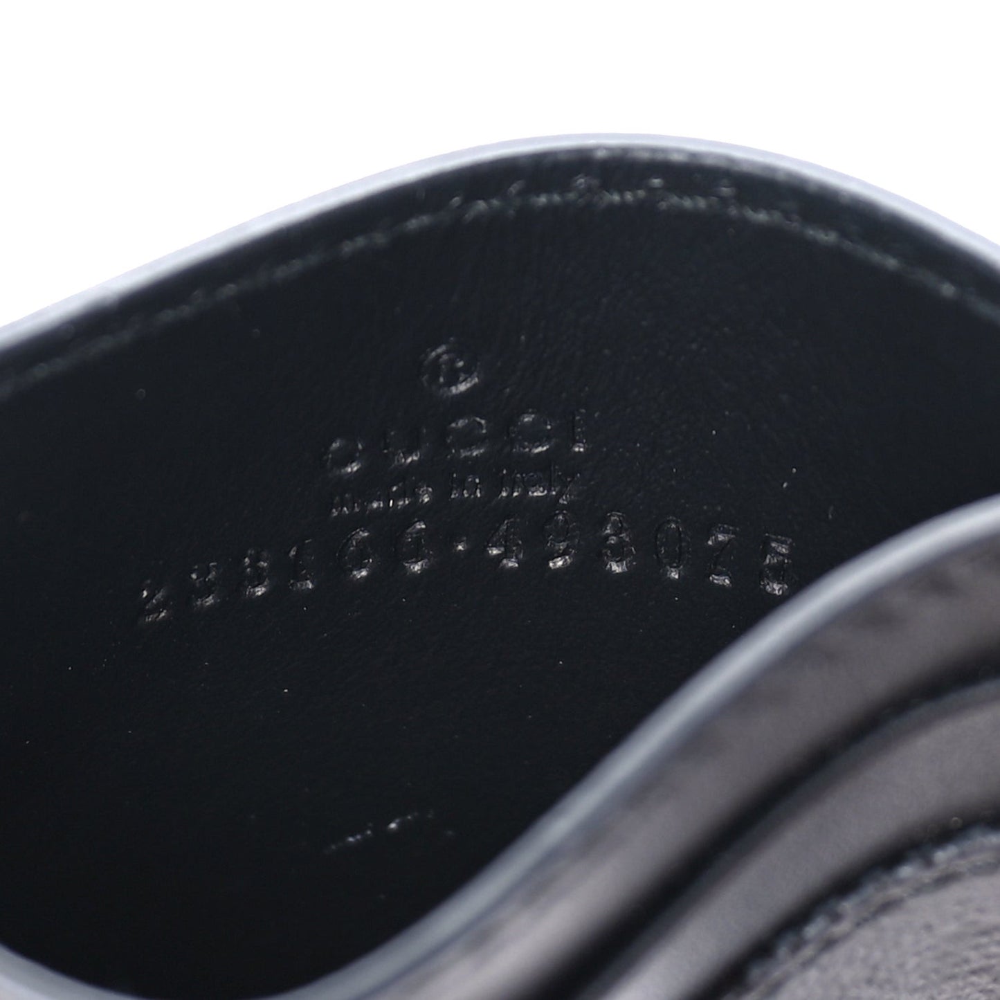 GG Supreme Monogram Card Holder  Black Grey