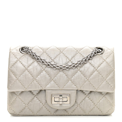 Chanel Metallic Calfskin Quilted 2.55 Reissue 224 Flap Silver 1 of 10