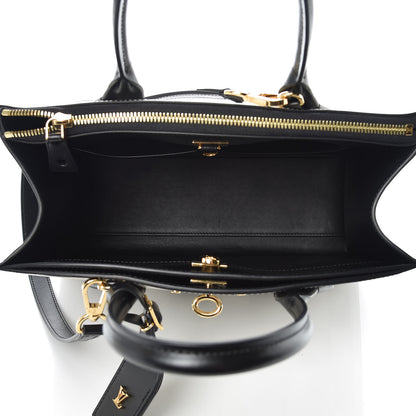 Louis Vuitton Calfskin Monogram Damier Tressage City Steamer MM Creme 6 of 11