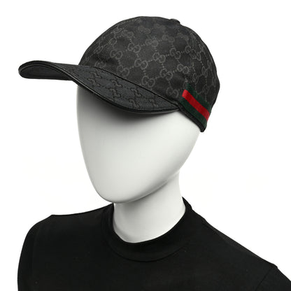 Gucci Monogram Web Baseball Hat XXL Black 9 of 9