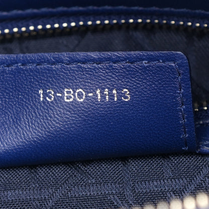 Christian Dior Lambskin Cannage Large Lady Dior Blue 8 of 9