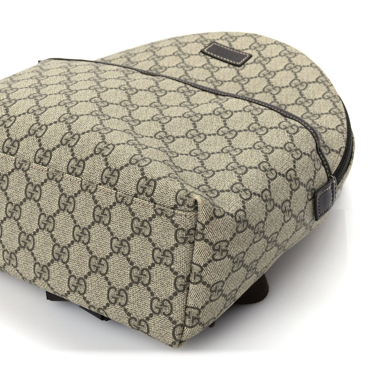 GG Supreme Monogram Margaux Calfskin Childrens Day Backpack Beige Ebony Cocoa Dark Chocolate