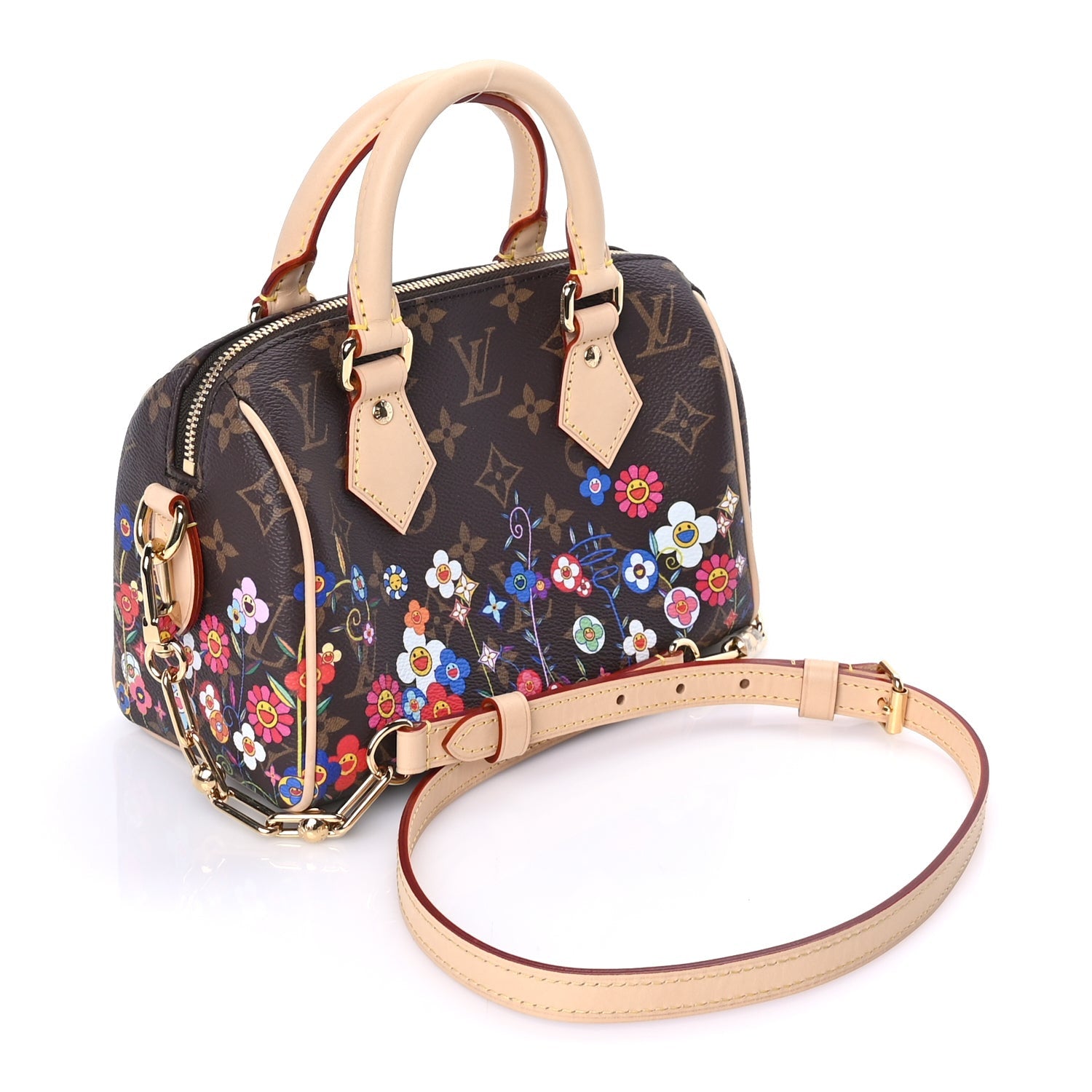 Louis Vuitton LV X TM Monogram Flowers Speedy Bandouliere 20 2 of 7