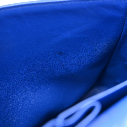 Chanel Caviar Chevron Quilted Small Double Flap Blue 11 of 11