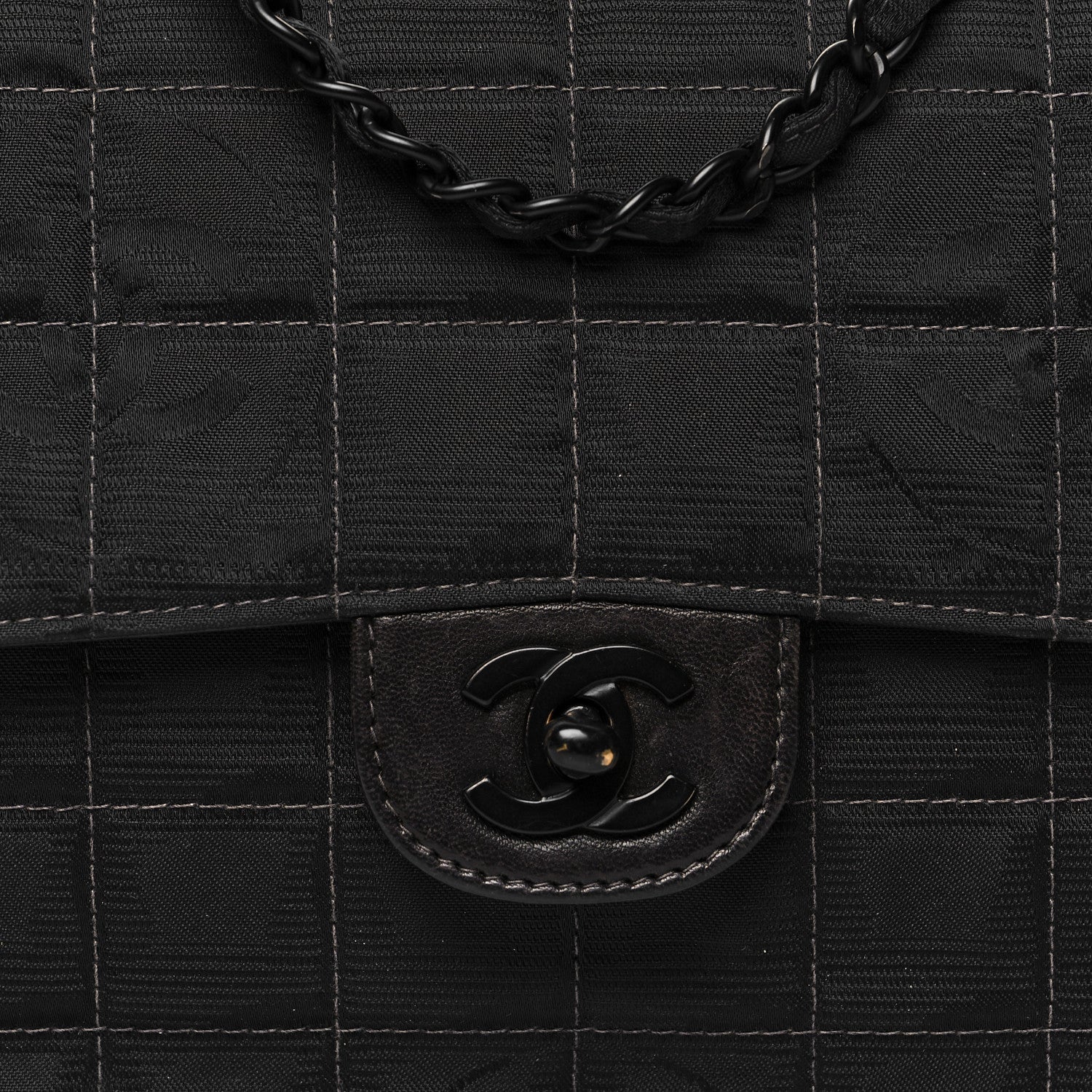 Chanel Nylon Medium Travel Flap Black 8 of 12