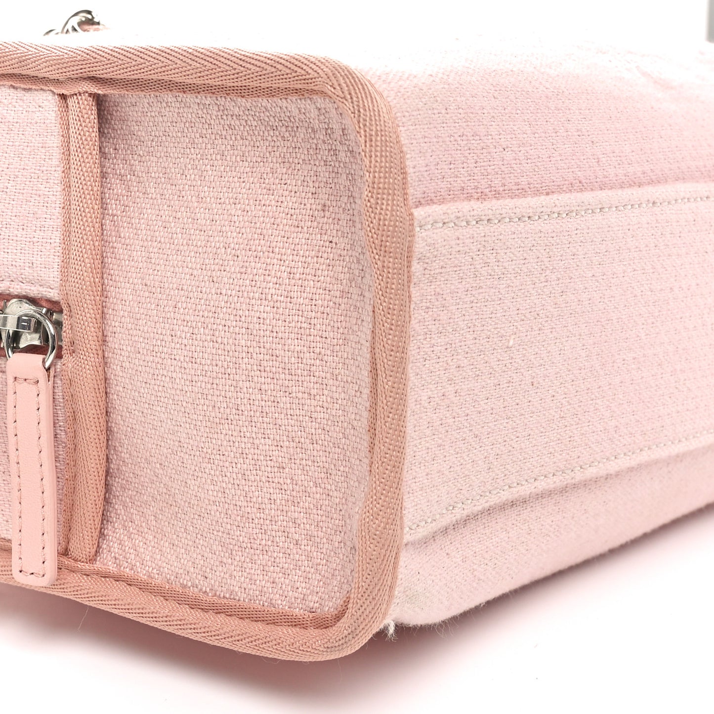 Canvas Deauville Small Bowling Bag Light Pink