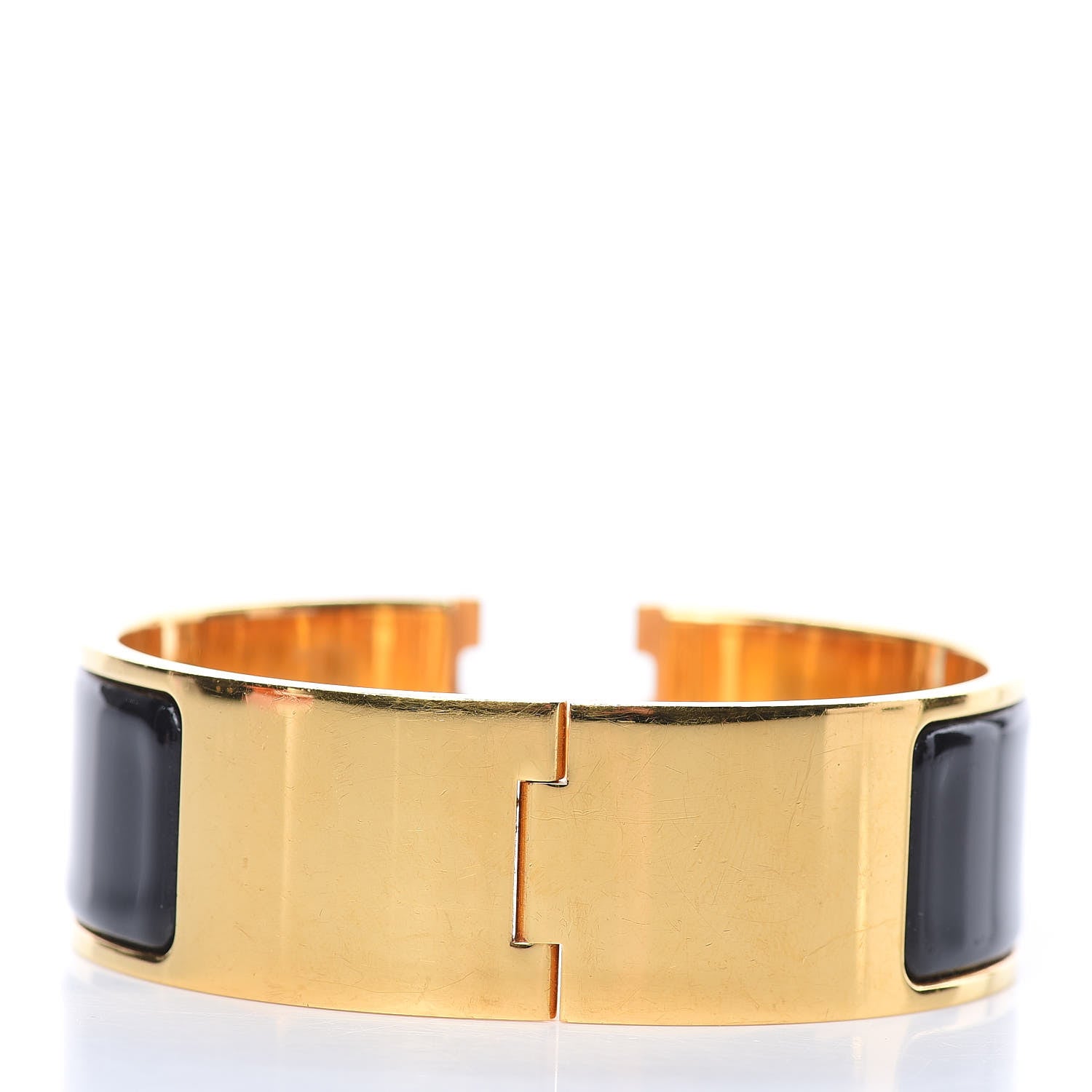 Hermes Enamel Wide Clic Clac H Bracelet PM Black 3 of 8