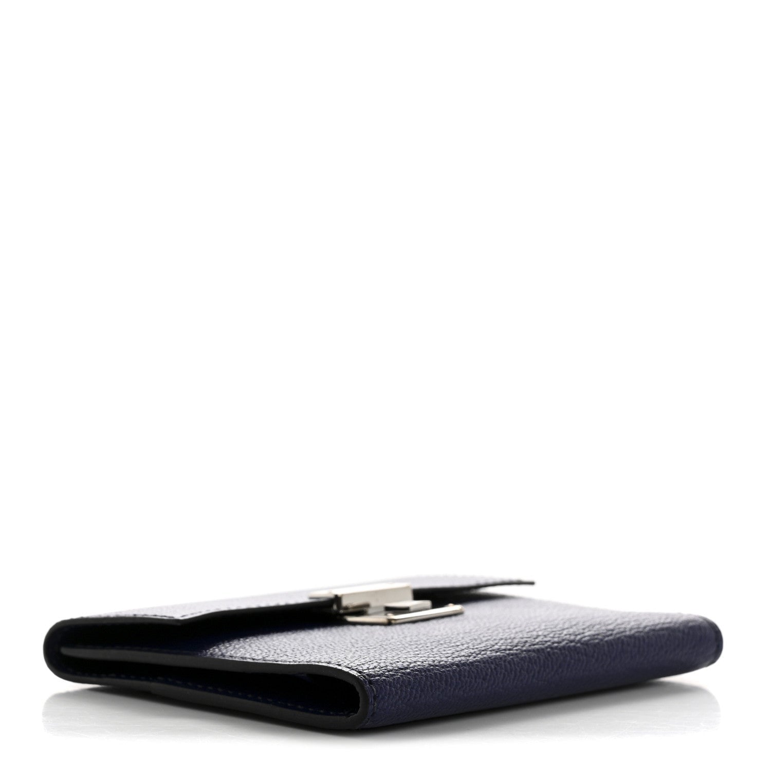 Hermes Chevre Mysore Mini Clic Card Holder Bleu Encre 4 of 7