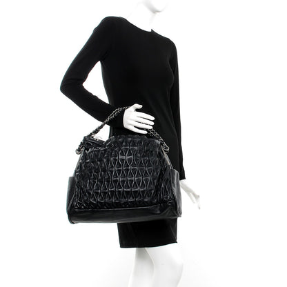 Chanel Lambskin Perforated Large Ultimate Soft Tote Black 2 of 8