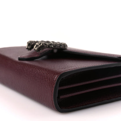 Gucci GUCCI Dollar Calfskin Crystal Mini Dionysus Chain Wallet Vintage Bordeaux Vintage Bordeaux 8 of 8