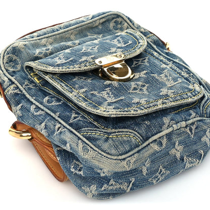 Louis Vuitton Denim Fairfax Pochette Blue 7 of 8
