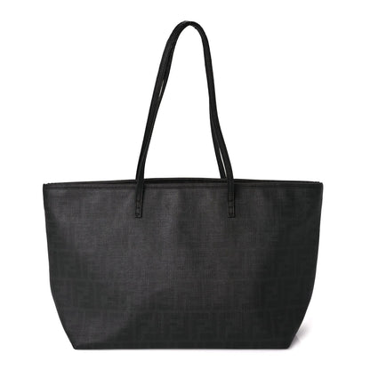 Fendi Zucca Spalmati Small Roll Tote Black 1 of 8