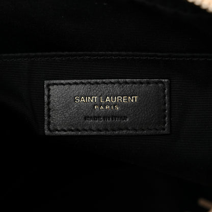 Saint Laurent Calfskin Matelasse Monogram Lou Camera Bag Dark Beige 6 of 16