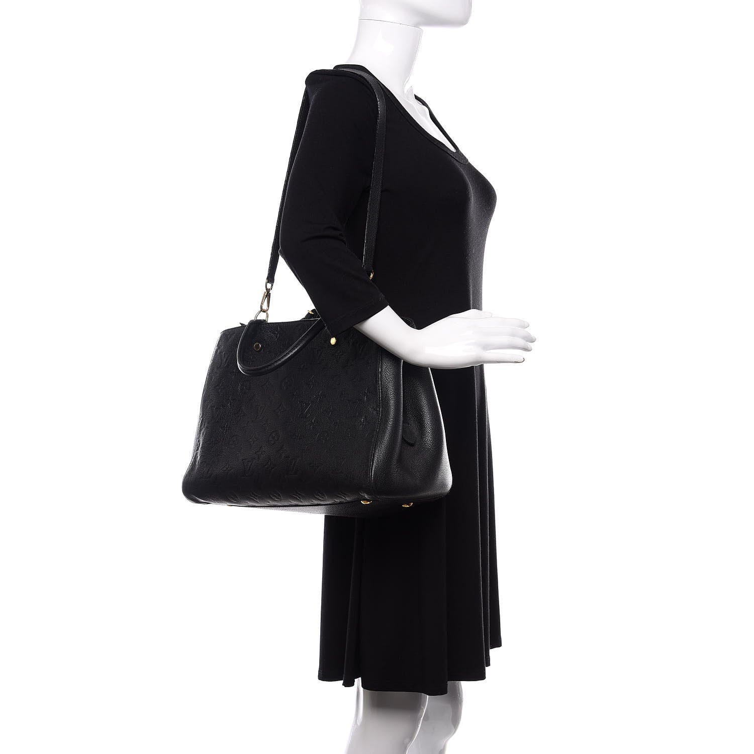 Louis Vuitton Empreinte Montaigne GM Black 2 of 15