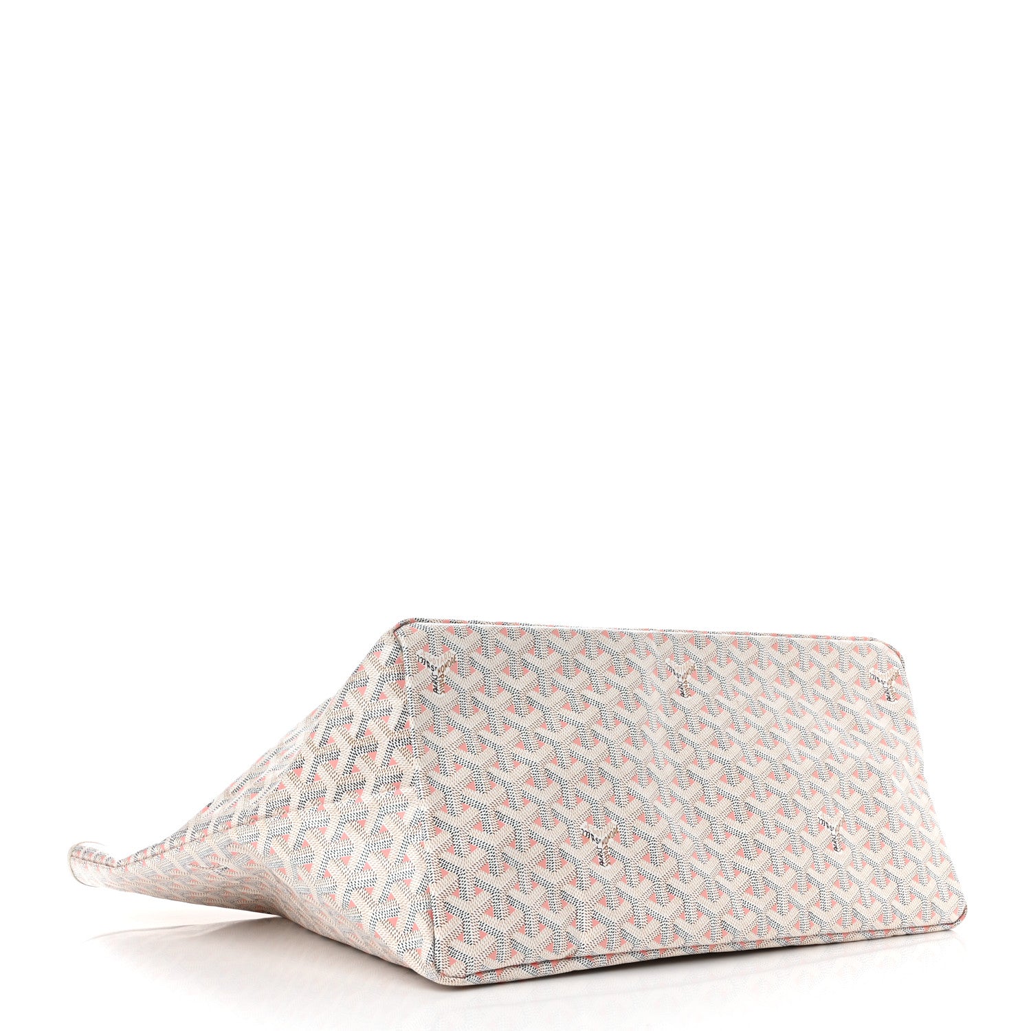Goyard Goyardine Saint Louis Claire Voie GM White Pink 5 of 11