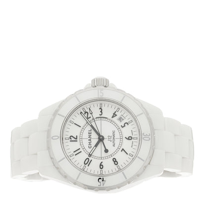 Chanel Stainless Steel Ceramic 38mm J12 Automatic Watch White 2 of 5