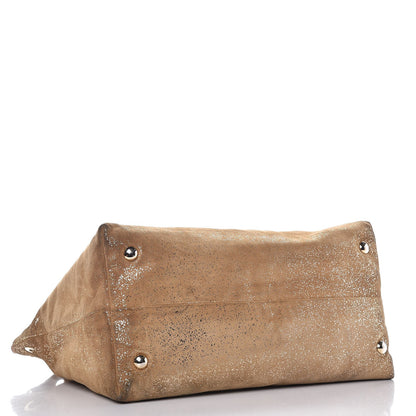 Jimmy Choo Glitter Suede Medium Rhea 4 of 14