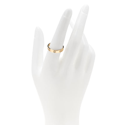 Cartier 18K Yellow Gold 3.5mm LOVE Wedding Band Ring 56 7.5 2 of 4