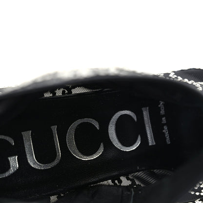 Gucci Tela Retino Kid Scamosciato Crystal GG Monogram Square Demi Boot 37 Black 8 of 8
