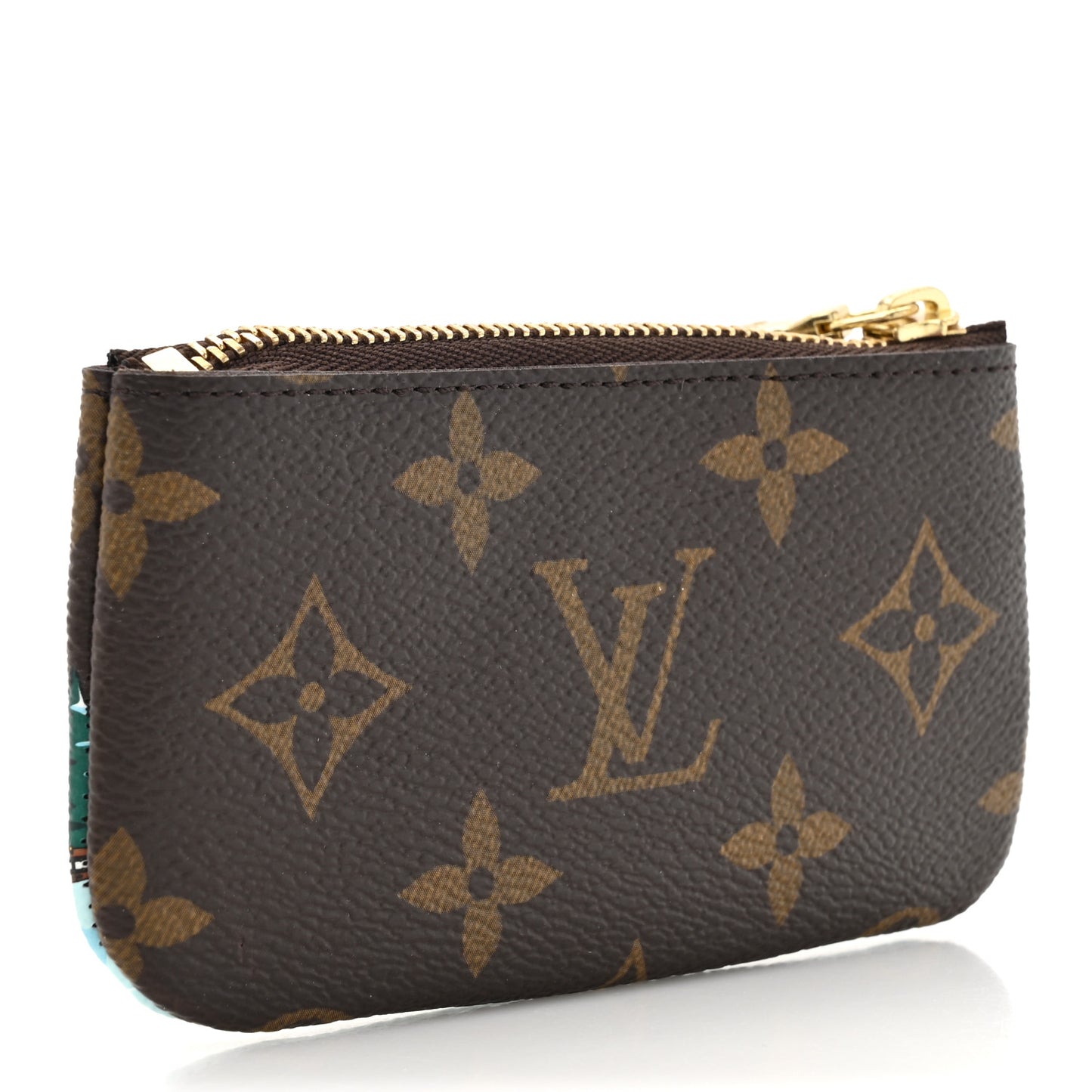 Monogram 2023 Christmas Animation Alpine Key Pouch Pink