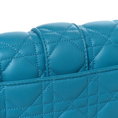 Christian Dior Lambskin Cannage Mini New Lock Pouch Blue 10 of 12