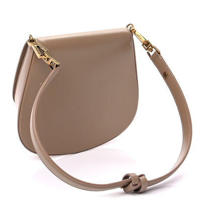Saint Laurent Box Calfskin Mini Voltaire Top Handle Bag  Dark Toffee 2 of 8