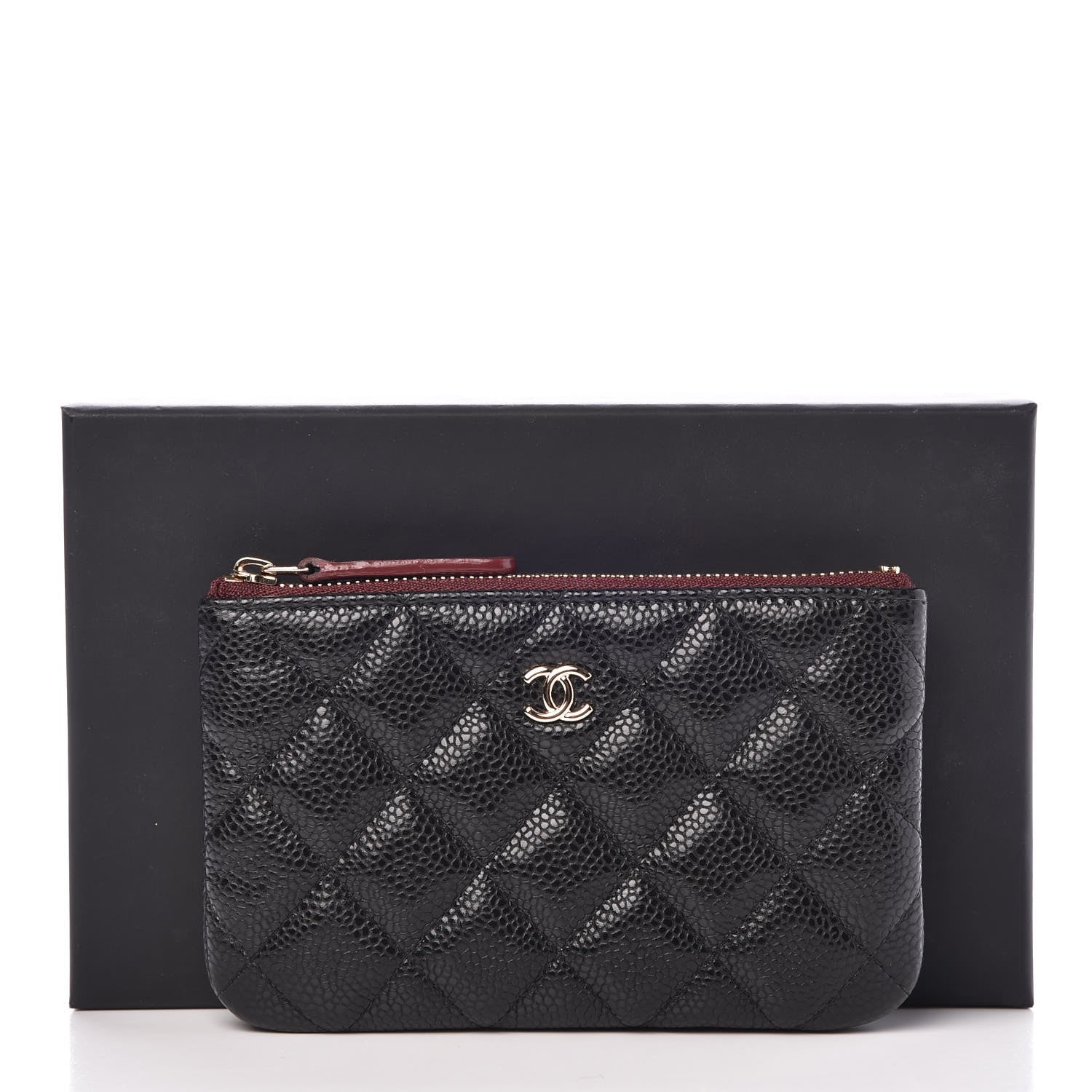 Chanel Caviar Quilted Small Cosmetic Case Black 8 of 8