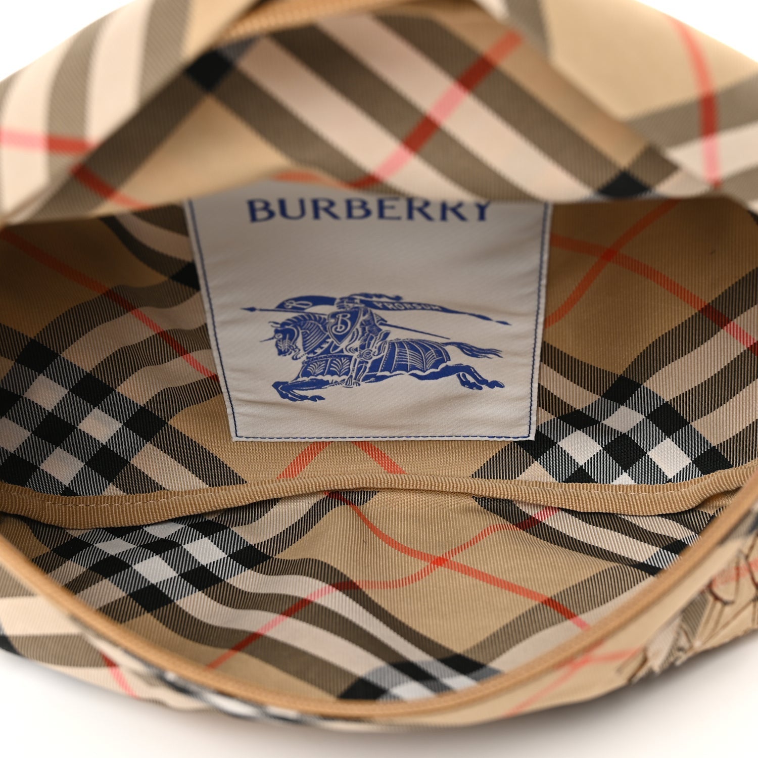 Burberry Canvas Check Belt Bag Black Sand Sand 4 of 8