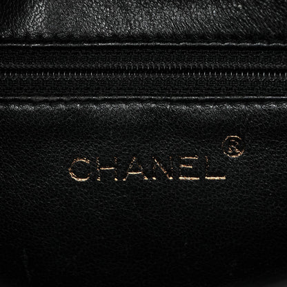 Chanel Patent Stitched Shoulder Flap Bag Black 7 of 12