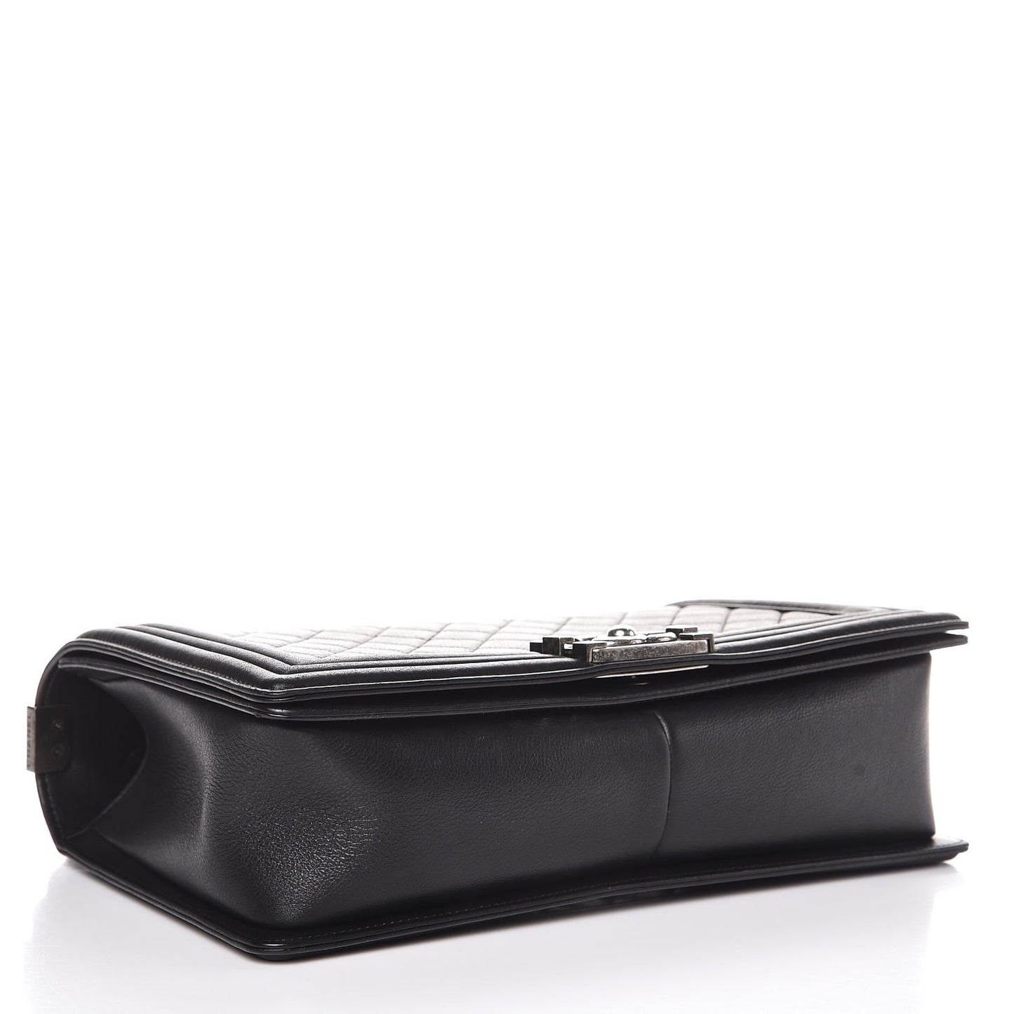 Calfskin Quilted New Medium Boy Flap Black