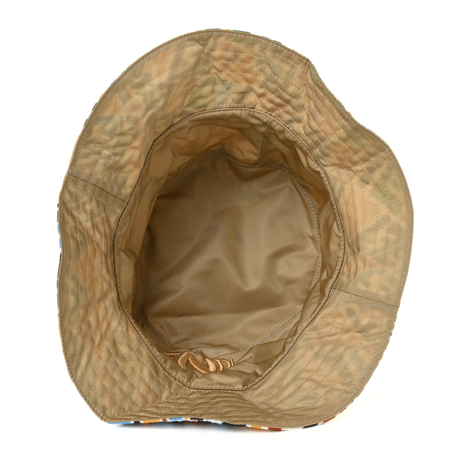 X SARA COLEMAN Nylon FF Vertigo Reversible Bucket Hat Multicolor