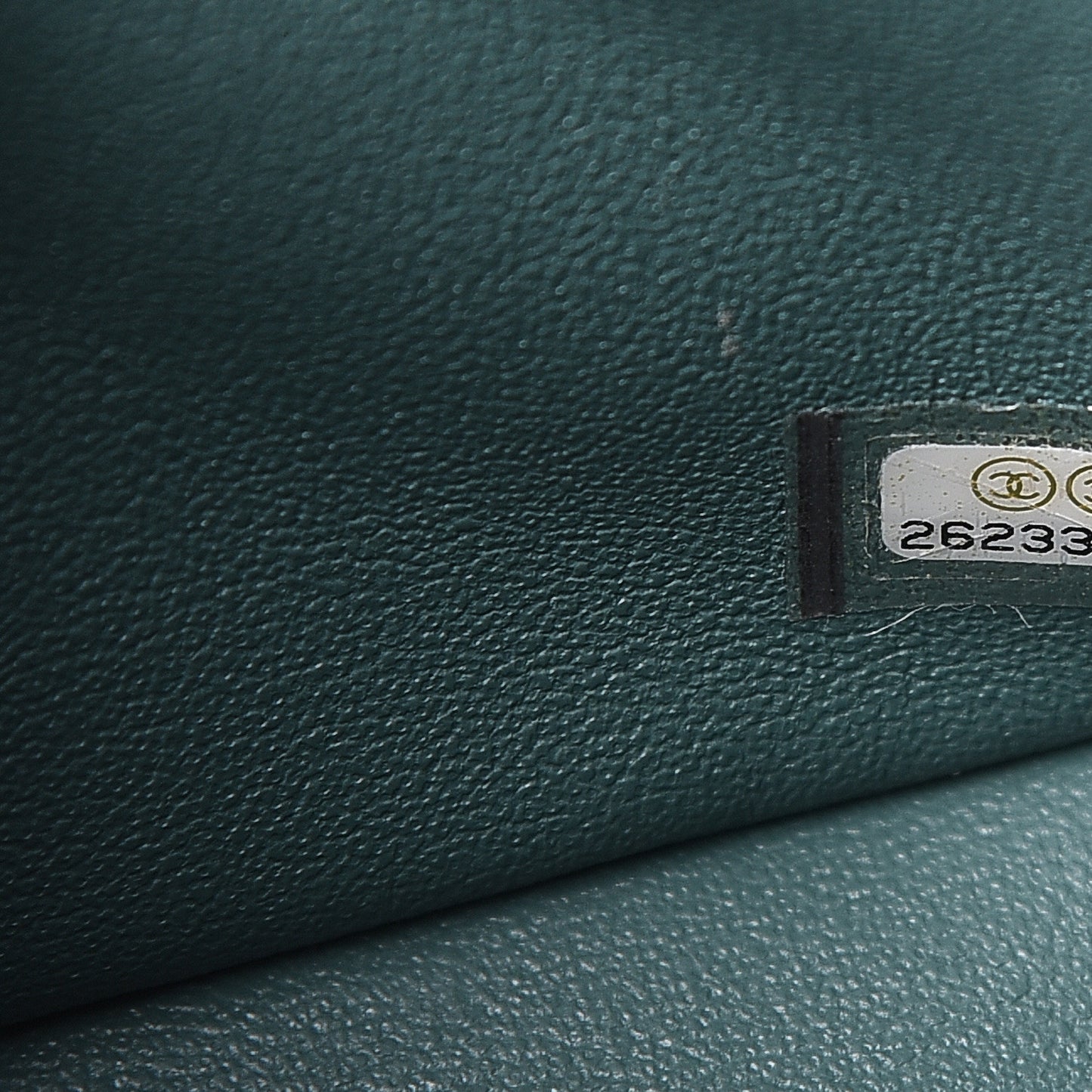 Lambskin Quilted Mini Rectangular Flap Green