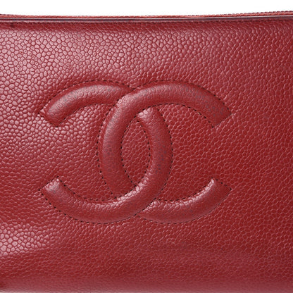 Chanel Caviar Large CC Timeless Zip Around Organizer Wallet Red 9 of 19