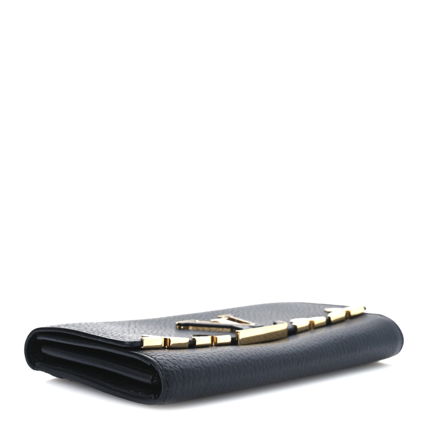 Louis Vuitton Taurillon Embellished Capucines Long Wallet Black 4 of 7