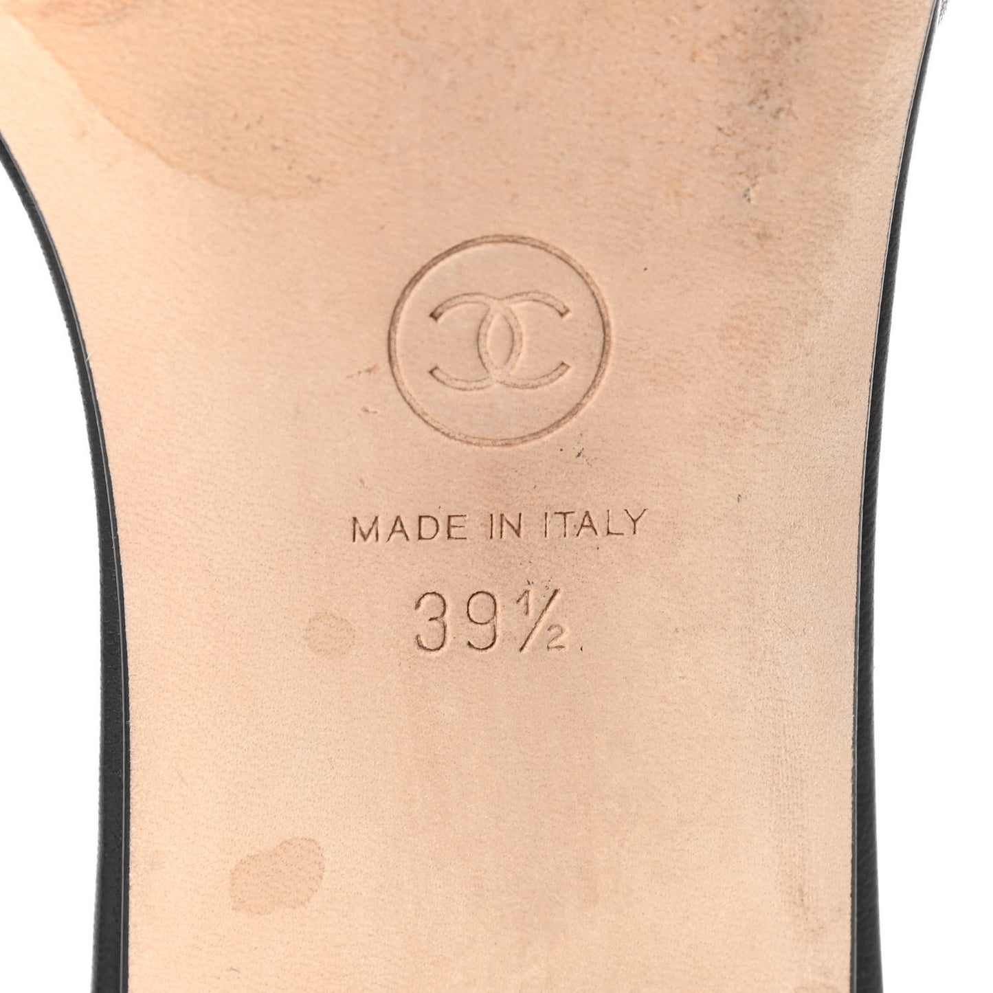 Lambskin Beaded CC Mules 39.5 Black