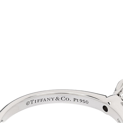 Tiffany Platinum Diamond .32ct Solitaire Engagement Ring 55 7.25 5 of 6