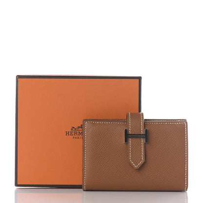 Hermes Epsom Mini Bearn Wallet Gold 7 of 7
